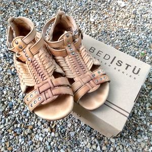 Bed Stu Claire Leather Gladiator Sandals